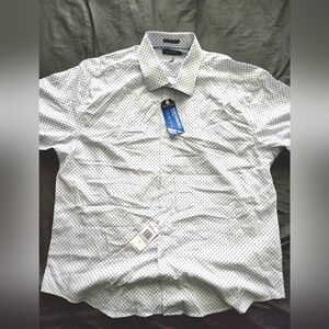 Nautica Men's White Anchor Dot Shirt